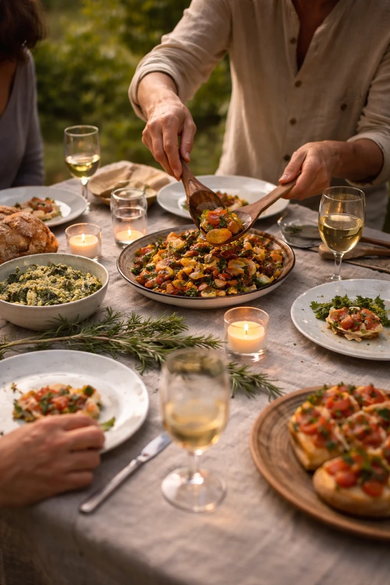 cours cuisine végétal provençal table convivial luberon provence PACA vaucluse